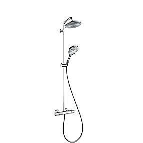 krom ecosmart showerpipe 1jet 240 s select raindance hansgrohe