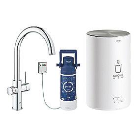 kedel rund med m rrelse st i kedel c-tud med kkenarmatur k duo ii red grohe