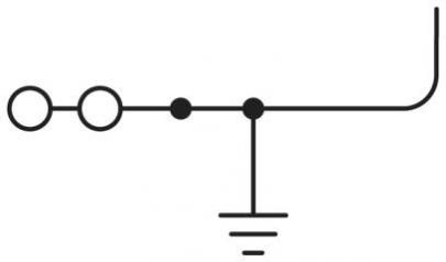 1p-pe 5-twin 2 ut jordklemme