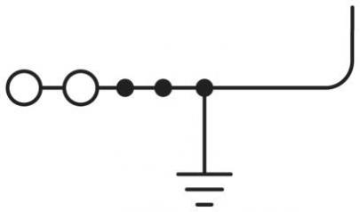 1p-pe 5-twin 2 pt jordklemme