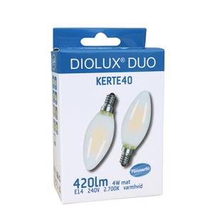 300 380lm e14 2700k mat 5w 3 kerte40 stk 2 med pakke duo diolux