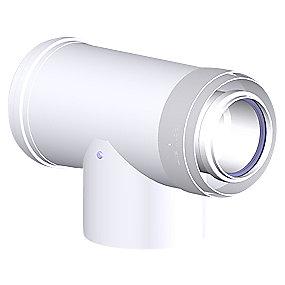 87 hvid alu pp t-stykke 60-100mm connext metalbestos