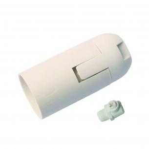 hvid - aflastning m plast e14 mignonfatning