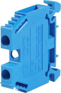 din-skinne f bl mm2 10 skrue gennemgangsklemme