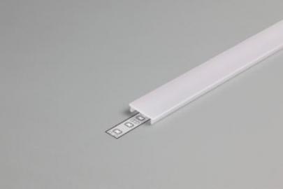 1m kning afd hvid linea profile alu dioflex