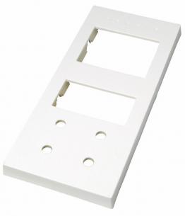 hvid stikkontakt dobbelt afbryder f modul 5 2 kombiramme kennig