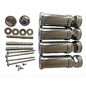 krom curv norm til passer deradiator ndkl h af nding fastsp til stning f