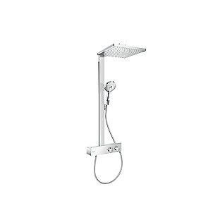 krom showertablet 350 med ecosmart showerpipe 1jet 300 e raindance hansgrohe