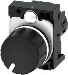 sort plastik rund mm 22 kompakt potentiometer