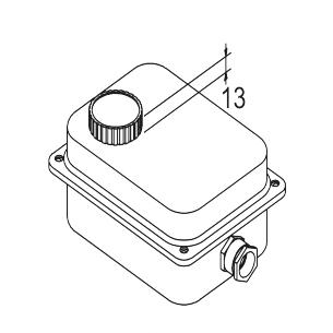 termostat drifts og overkog- med koblingsbox