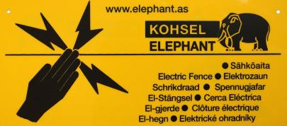 advarselsskilt elephant