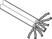 lt afm - dobbelt 2x4par kat5e utp pds-kabel