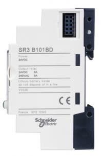 sr3b101bd lcd med dc v 24 os i 10 controller programmerbar rel smart kompakt sr3b logic zelio