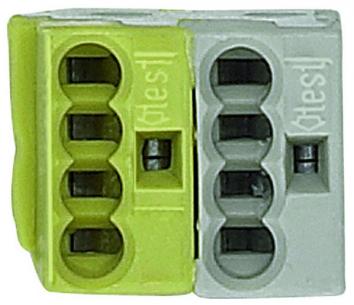 hvid gul tilslutningsklemme