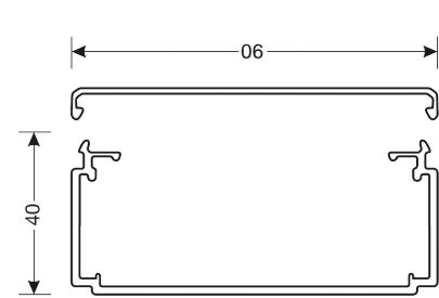 40x90mm perlegrå lf40090 kabelkanal