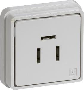 udvendig t1 lysegr 3p telefonudtag