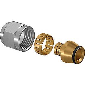 afzinkningsfrit messing forkromet mlc pexr�r til 2 5-g1 15x2 koblingss�t uponor