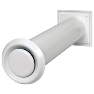 hvid insektnet med mm 480 mm 100 murventil komplet 100 type duka