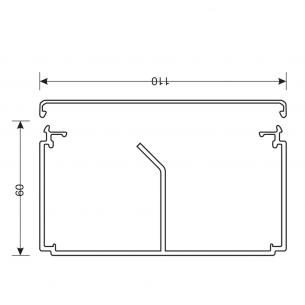 delespor m perlehvid lf60111 kabelkanal