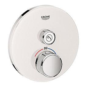 1sc glas hvidt termostatarmatur smartcontrol grohe