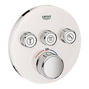 3sc glas hvidt termostatarmatur smartcontrol grohe