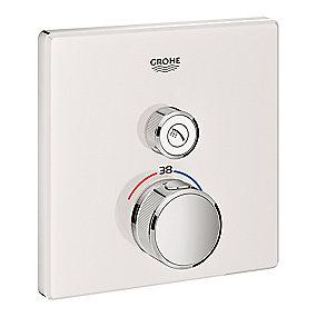 1sc glas hvidt ventil en med indbygning til termostatarmatur smartcontrol grohe