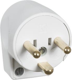 hvid jord med rund vinkelstikprop lk