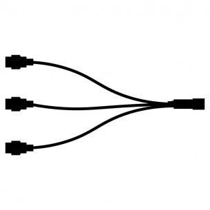 sort 230v 35cm tech-line 3-split fordeler - 75779 sirius