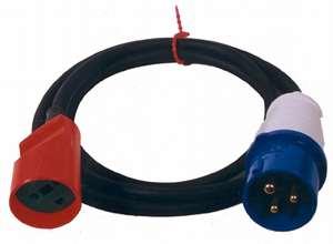 stikprop cee - ngerled forl dk 16a 230v mtr 1 kabel adaptor
