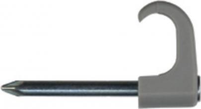 grå 25mm søm oval 5x8 tc kabelclips