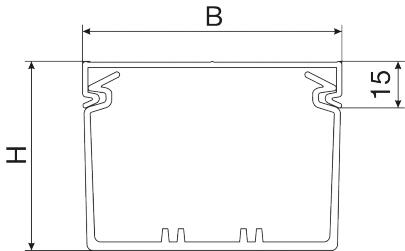 hf opslidset ledningskanal