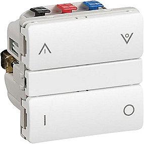 hvid modul 1 afbryder kombi allround fuga - wireless ihc lk