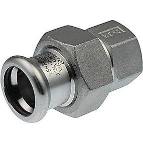 m-bakke 1 x mm 28 muffe med union press rustfri xpress vsh