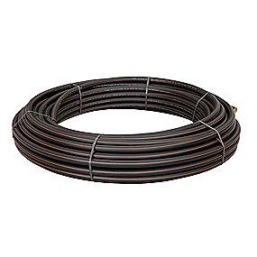 en12201 meter 100 a rulle stribe brun med sort pe100-sdr17 pn10 mm 0 3 x 50 pe-r�r uponor