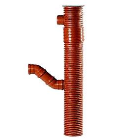 indløb lige og top drejelig med 110x1500mm 200 tagnedløbsbrønd uponor