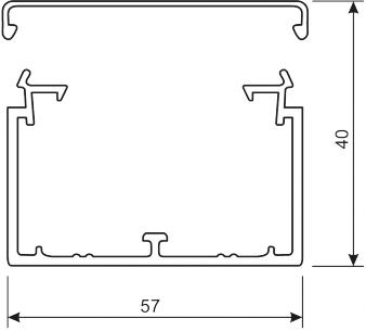 40x60mm perlegr lf40060 kabelkanal