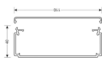 40x110mm perlegr lf40110 kabelkanal