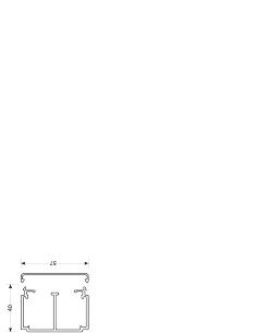 40x60mm delespor m perlegr lf40061 kabelkanal