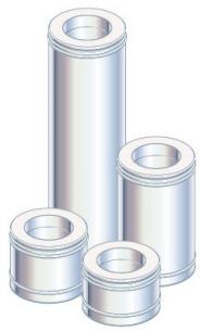 sort mm 1000 ngde l skorsten mm 150 multi50 metalbestos