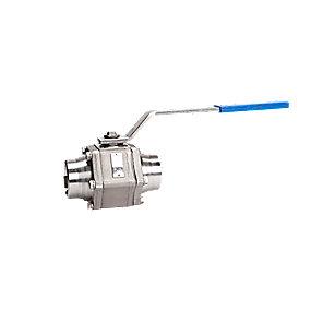 svejseender 40 sch bw med l st rustfri i 216 type kugleventil 3-delt ego 65 dn