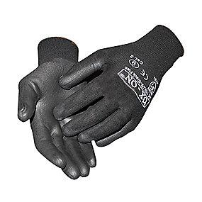 gning bel pu m polyester fingerdyppet 1000 basic flexible 08 str strikhandske ox-on