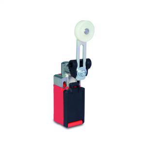 springkontakt nc 1 no 1 rulle med arm justerbar lang kunststof endestop