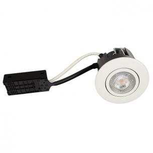 rund hvid mat ip44 385lm 3000k 5w gu10 flimmerfri mpbar d 230v install quick luna