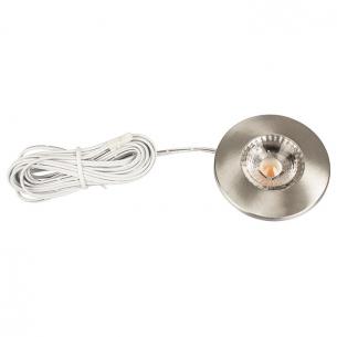 rund alu rstet b ip44 270lm ra95 3000k 2w 3 mpbar d 350ma sofia