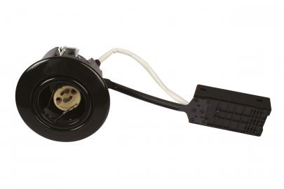 rustfri lyskilde ex - sort gu10 88mm rund qi luna rs udend - products scan