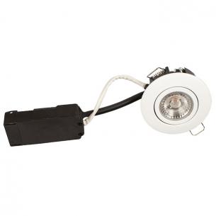 hvid mat - dæmpbar ra95 lumen 350 2700k 2w 6 led flimmerfri ø88mm lp luna - products scan