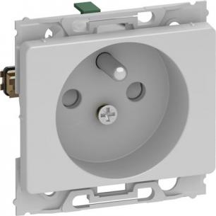 lysegr - modul 1 stikkontakt pindjord med schuko 66 opus lk