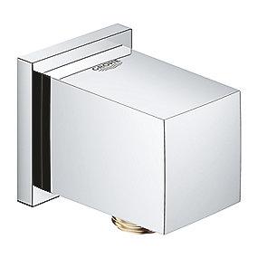 forkromet bruserholder med jning tilslutningsb b udl cube euphoria grohe