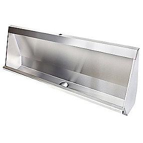 slebet syrefast rustfri midt b afl 1200mm urinalrende purus