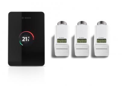 sort radiatortermostater smart 3 og styring smart 1 t s - ct200 easycontrol bosch